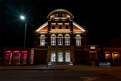 Tamworth Assembly Rooms at night